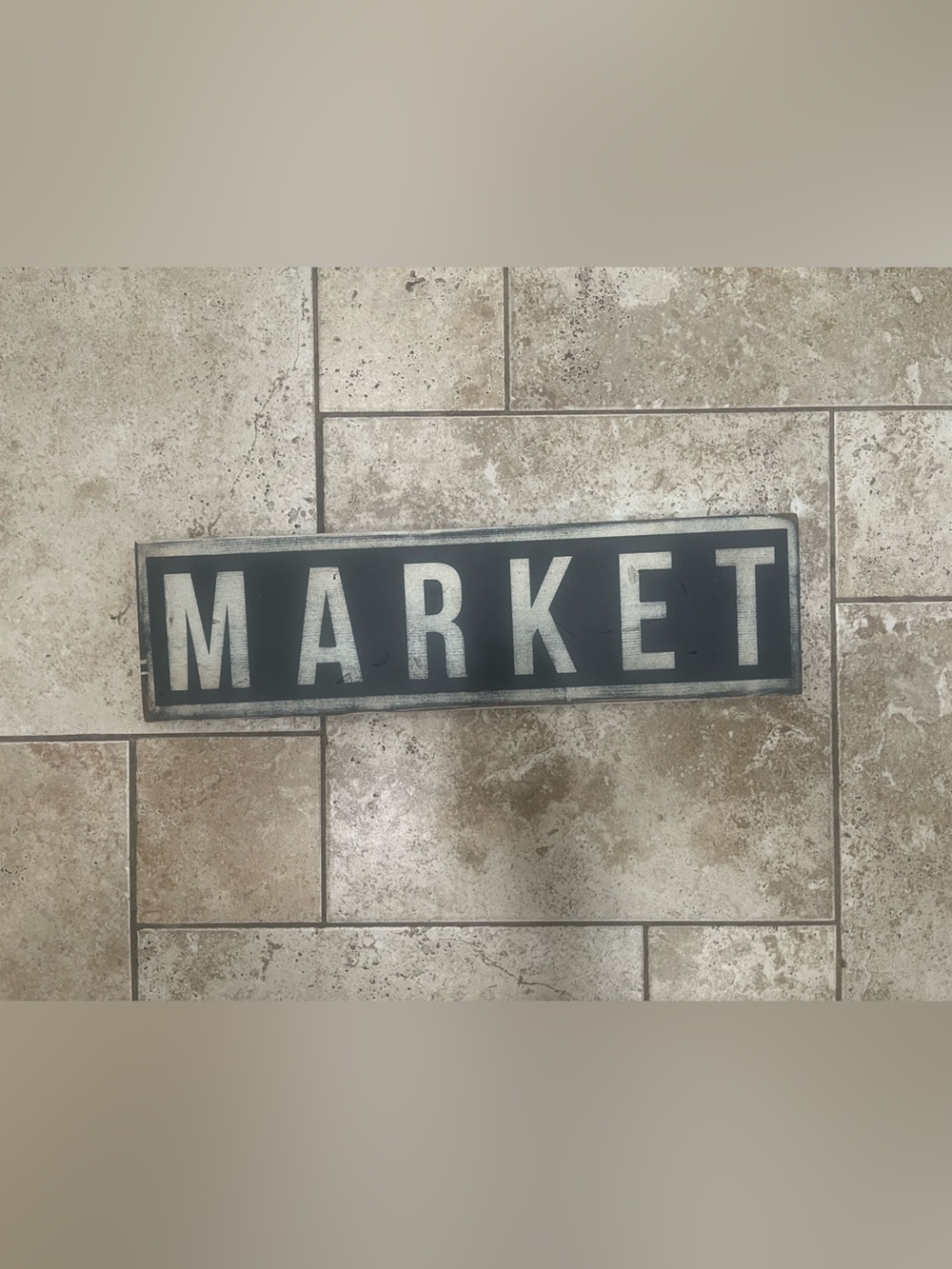 Black MARKET Rustic Wall Sign - Home Accents - the painted nest